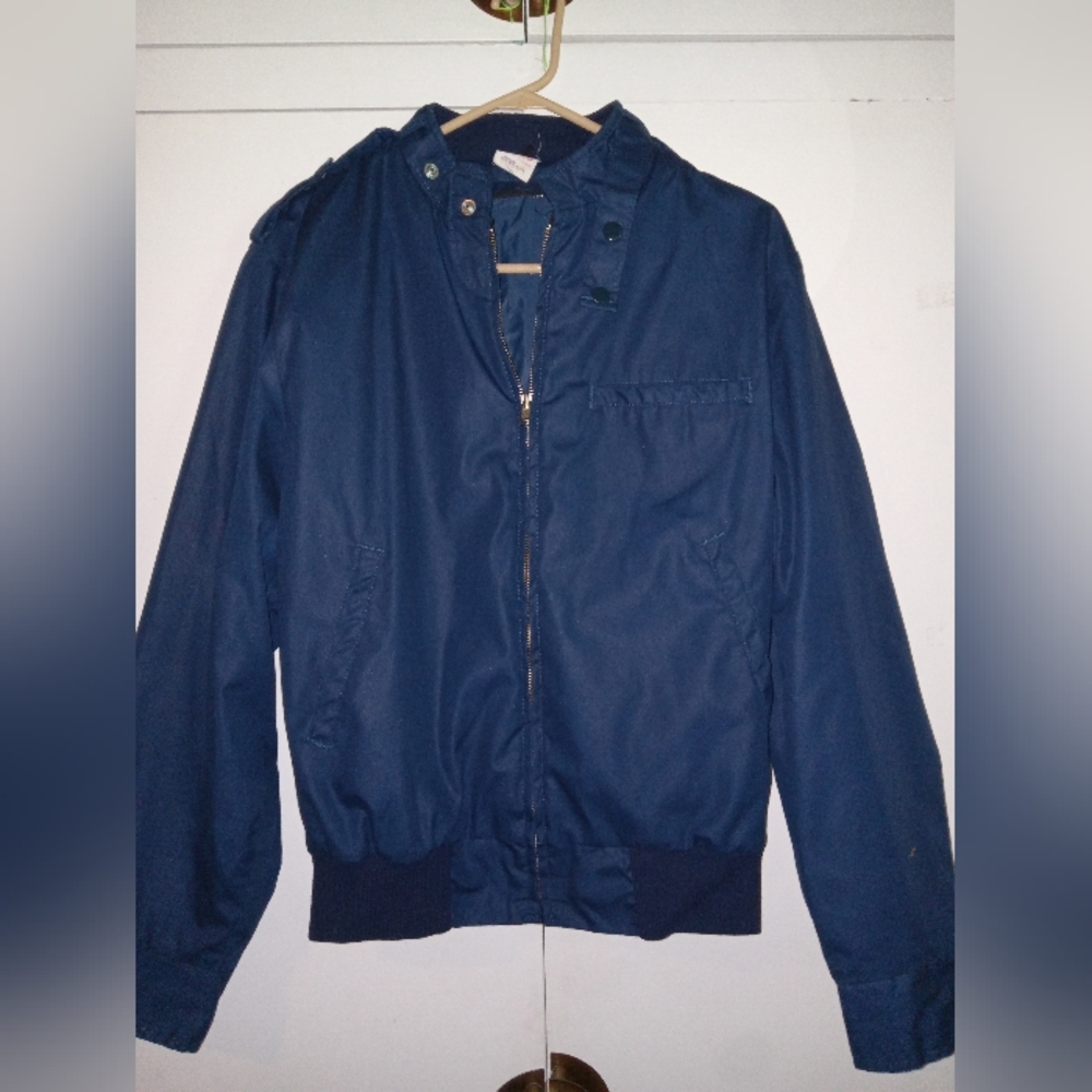 Vintage blue bomber jacket